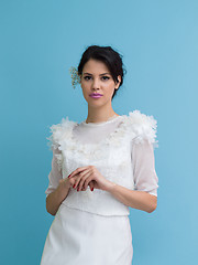 Image showing beautiful young women in wedding dress