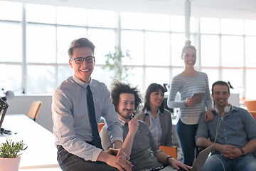 Image showing Portrait of a business team At A Meeting