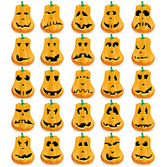 Image showing Halloween pumpkins as Jack O`Lantern 8