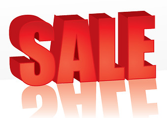 Image showing Big red Sale word