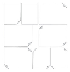 Image showing Set of 3d blank sheets of paper A4 format