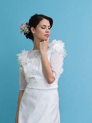 Image showing beautiful young women in wedding dress