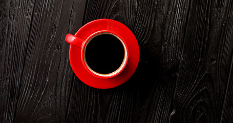 Image showing Cup of coffee and saucer