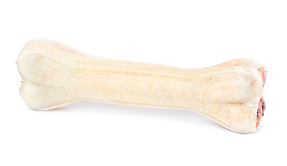Image showing Dog bone food on white