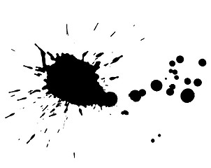 Image showing Abstract ink splotch, art decoration