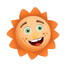 Image showing     Funny sun face