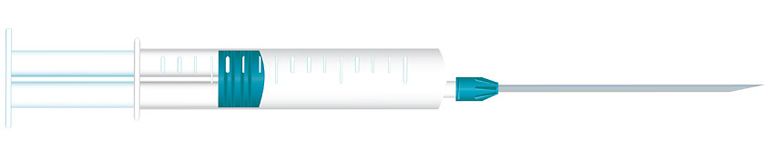 Image showing Medical syringe for advertising