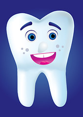 Image showing Tooth-cartoom smile to you