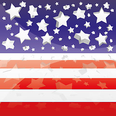 Image showing Background with elements of USA flag
