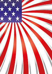 Image showing Background with elements of USA flag