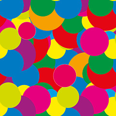 Image showing Abstract seamless background with colorful dots, brigh tpattern