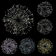 Image showing Set of fireworks, part 3