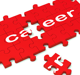 Image showing Career Puzzle Showing Working Plans 