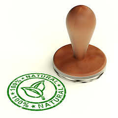 Image showing 100% Natural Stamp Shows Pure Genuine Products