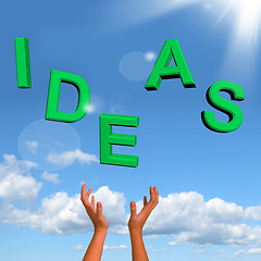 Image showing Catching Ideas Word Showing Concept Or Creativity