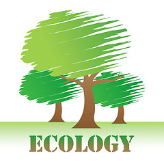 Image showing Ecology Trees Represents Go Green And Eco-Friendly