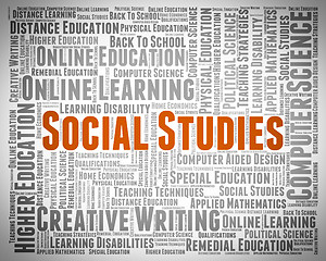 Image showing Social Studies Shows Learned Education And Educating