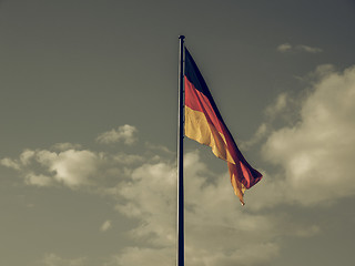 Image showing Vintage looking German flag