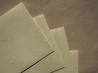 Image showing Vintage looking Letter envelope on a table