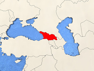 Image showing Georgia on map