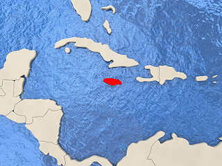 Image showing Jamaica on map