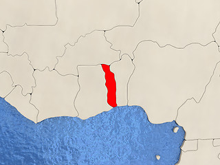 Image showing Togo on map