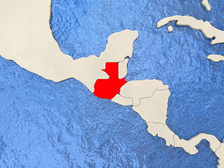 Image showing Guatemala on map