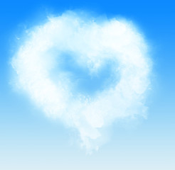 Image showing Cloud as heart