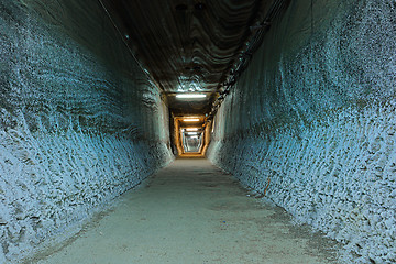 Image showing tunnel in salt mine