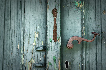 Image showing weathered wood texture on old door