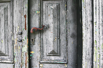 Image showing detail of old wooden door 1