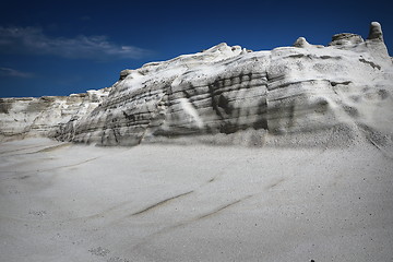 Image showing detail of rock formations in Milos island