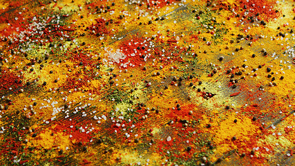 Image showing Spices spilt on surface