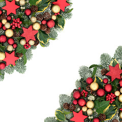 Image showing Christmas Festive Background Border 