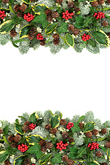 Image showing Winter and Christmas Border