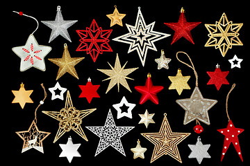 Image showing Christmas Tree Star Decorations