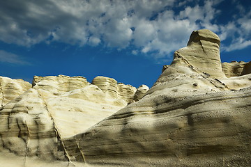 Image showing volcanic formations in Milos island