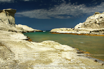 Image showing view of beautiful Sarakiniko beach