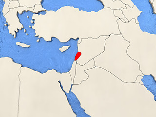 Image showing Lebanon on map