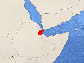 Image showing Djibouti on map