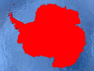 Image showing Antarctica on map