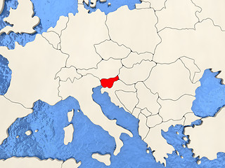 Image showing Slovenia on map