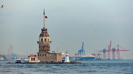 Image showing The Maidens Tower. Istanbul, Turkey