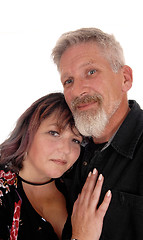 Image showing Middle age couple loving each other