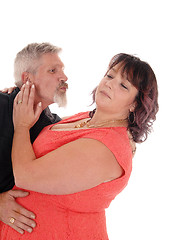 Image showing Fighting middle age couple