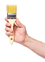 Image showing Hand with paint brush