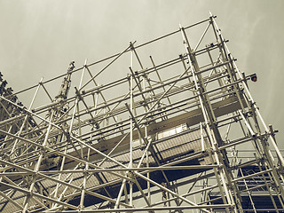 Image showing Vintage looking Scaffolding