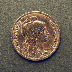 Image showing Vintage Euro coin