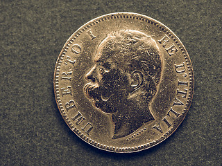 Image showing Vintage Italian coin