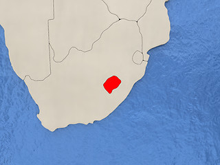 Image showing Lesotho on map